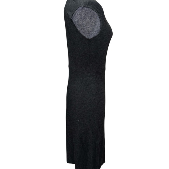 LOFT Black Sleeveless Sheath Midi Dress - Picture 2 of 4